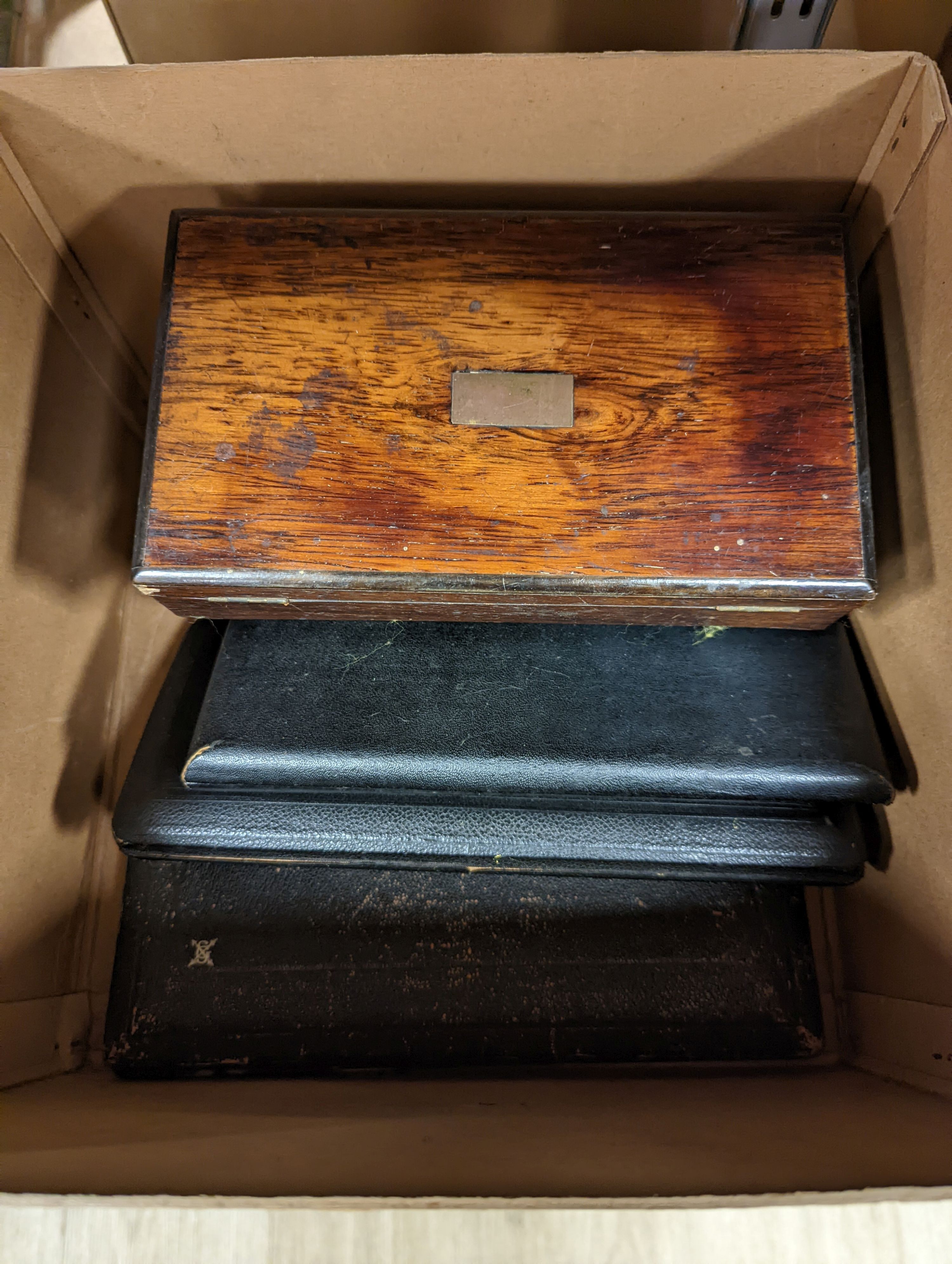 A collection of cased and loose drawing instruments and two empty cases (12)